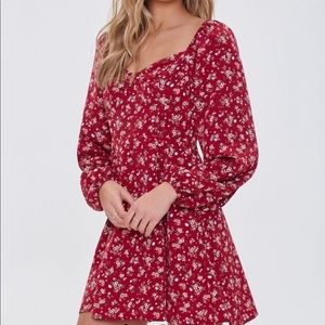 Floral Print Mini Dress